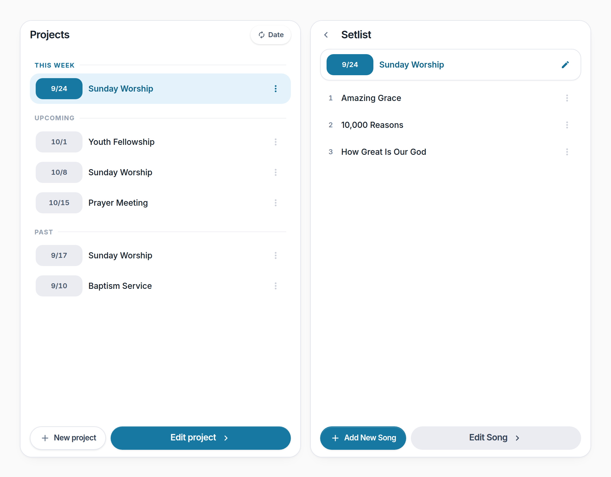 Screenshot of the Lyslide screen for “Browsing your services”