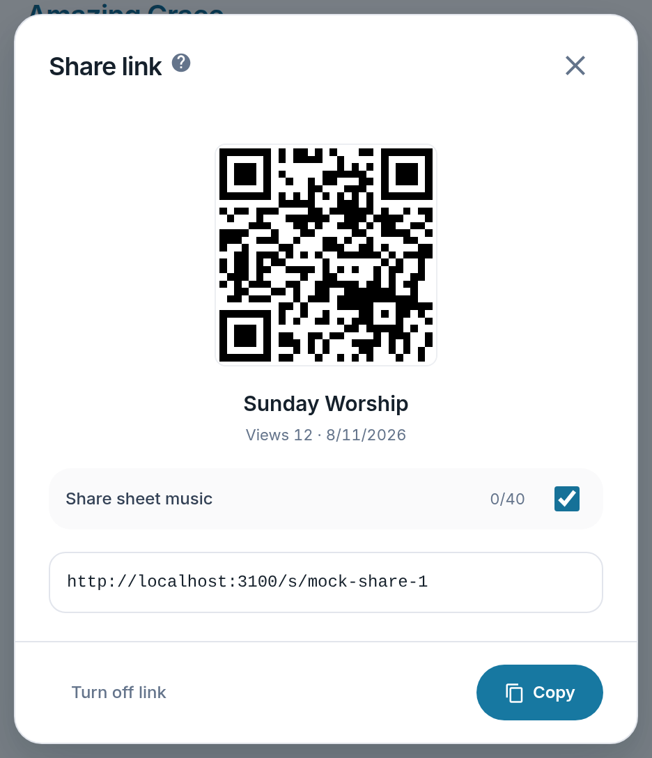 Lyslide「分享唯讀連結」畫面截圖